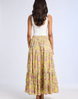 MILLE Clothing Paola Skirt in Citron Floral
