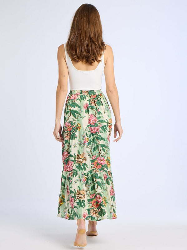Paola Skirt in Garden Stripe — view 3