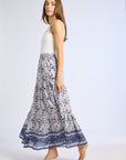 MILLE Clothing Paola Skirt in Navy Floral