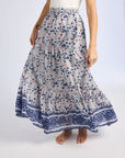 MILLE Clothing Paola Skirt in Navy Floral