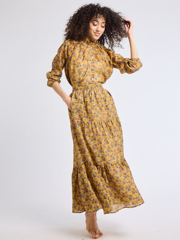 Paola Skirt in Rattan Floral — view 1