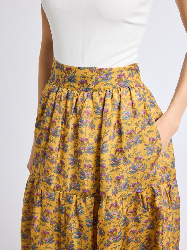 Paola Skirt in Rattan Floral — view 5