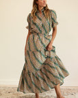 MILLE Clothing Paola Skirt in Rose Stripe
