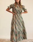 MILLE Clothing Paola Skirt in Rose Stripe