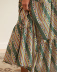 MILLE Clothing Paola Skirt in Rose Stripe
