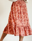 MILLE Clothing Parker Skirt in Peach Montmartre