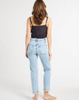 MILLE Clothing Patti Top in Black Petal Embroidery