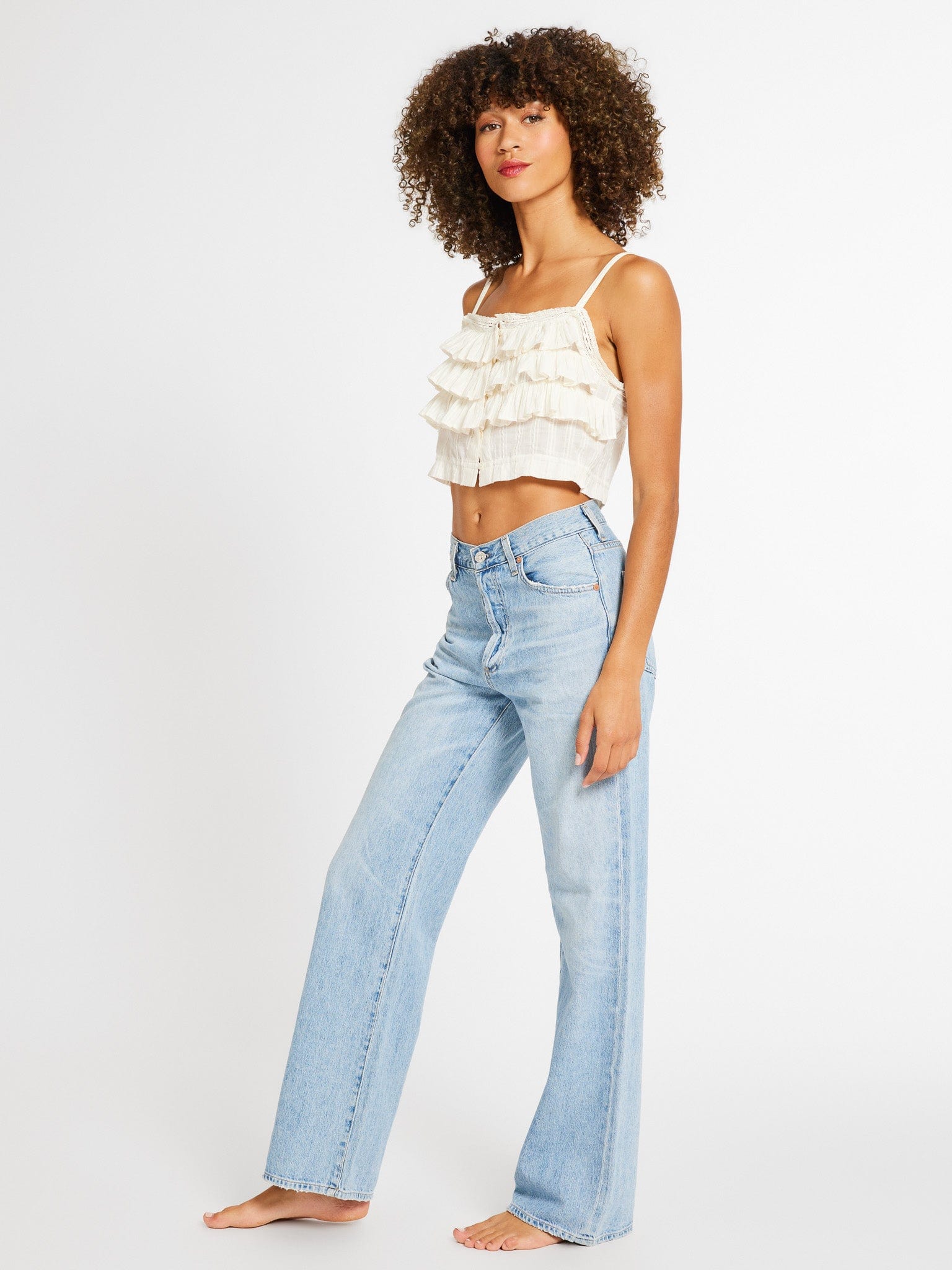 MILLE Clothing Patti Top in Casablanca
