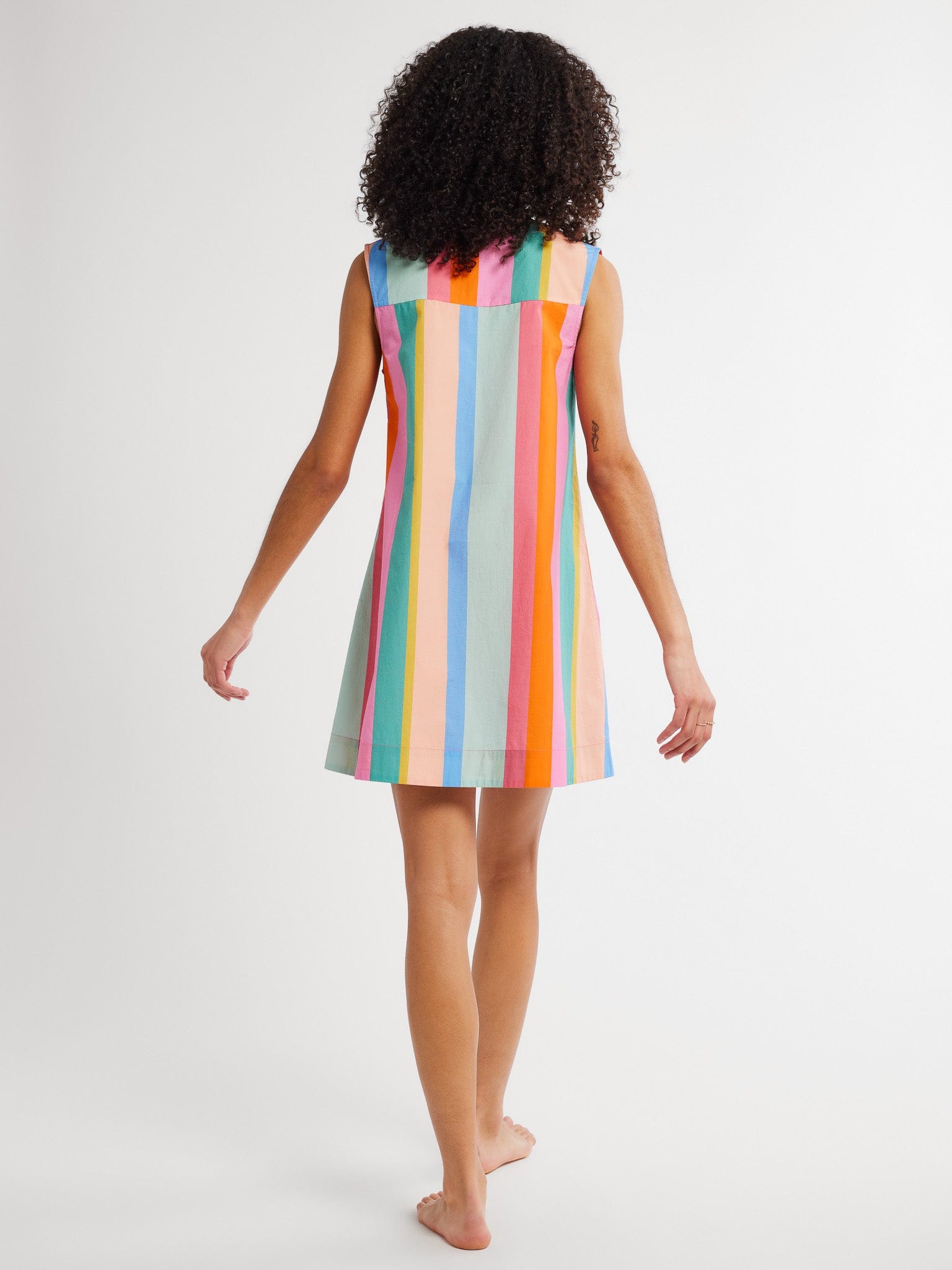 MILLE Clothing Penny Dress in Confetti Stripe