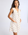 MILLE Clothing Penny Dress in Rose Block Print