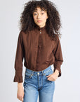 MILLE Clothing Phoebe Top in Chocolate