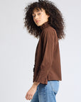 MILLE Clothing Phoebe Top in Chocolate