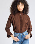 MILLE Clothing Phoebe Top in Chocolate