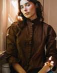 MILLE Clothing Phoebe Top in Chocolate