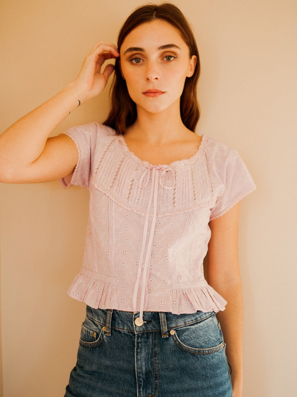 Piper Top in Lilac — view 4