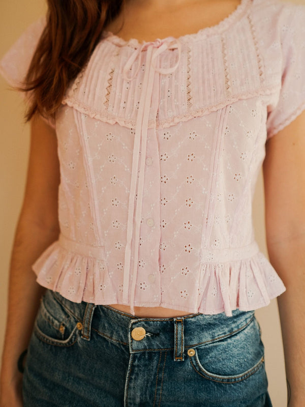 Piper Top in Lilac — view 1