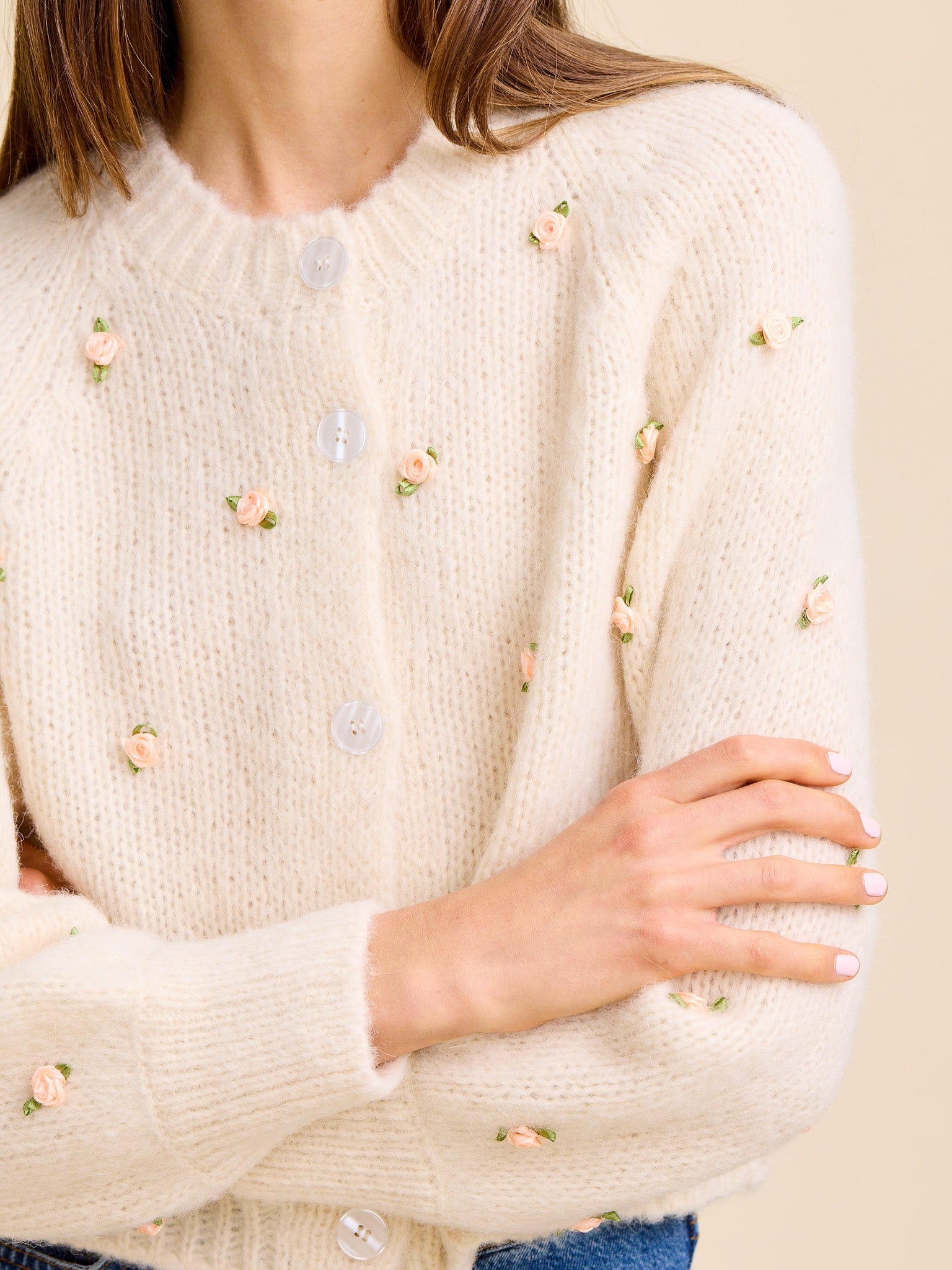 Priscilla Cardigan in Rosette – MILLE
