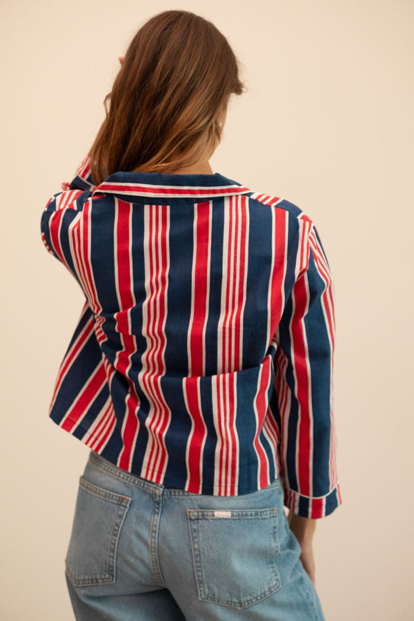 Reese Top in Sailing Stripe — view 6