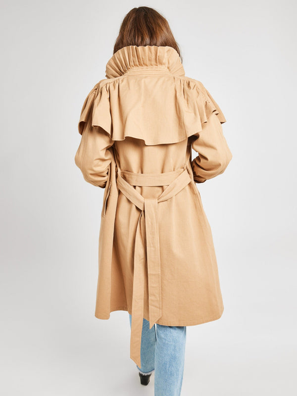 Renata Trench in Almond — view 8