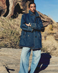 MILLE Clothing Ricky Peacoat in Atlantic