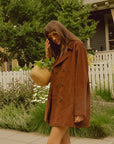 MILLE Clothing Ricky Peacoat in Coffee Cord