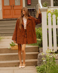 MILLE Clothing Ricky Peacoat in Coffee Cord