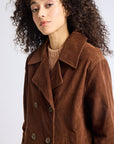 MILLE Clothing Ricky Peacoat in Coffee Cord