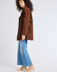 MILLE Clothing Ricky Peacoat in Coffee Cord