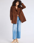 MILLE Clothing Ricky Peacoat in Coffee Cord