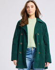 MILLE Clothing Ricky Peacoat in Spruce Cord