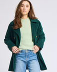 MILLE Clothing Ricky Peacoat in Spruce Cord