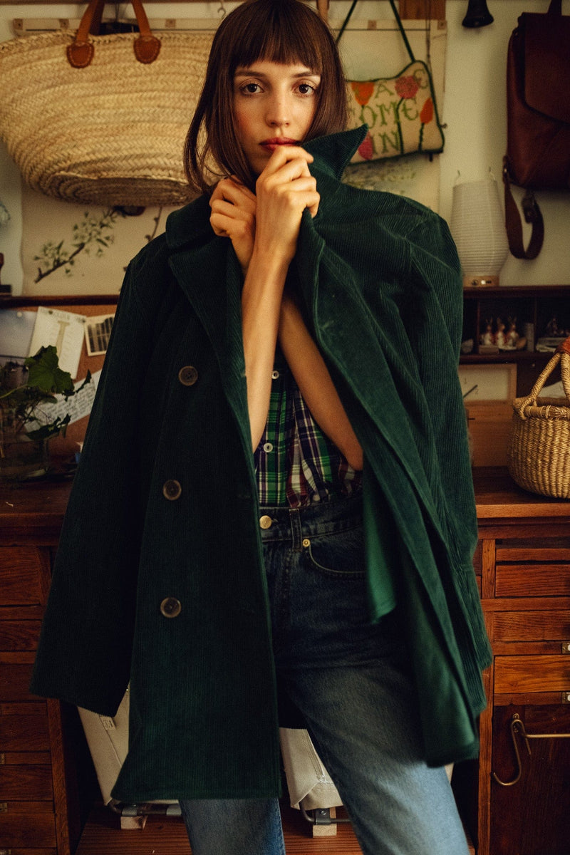 Ricky Peacoat in Spruce Cord – MILLE