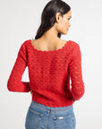MILLE Clothing Rosie Cardigan in Cherry