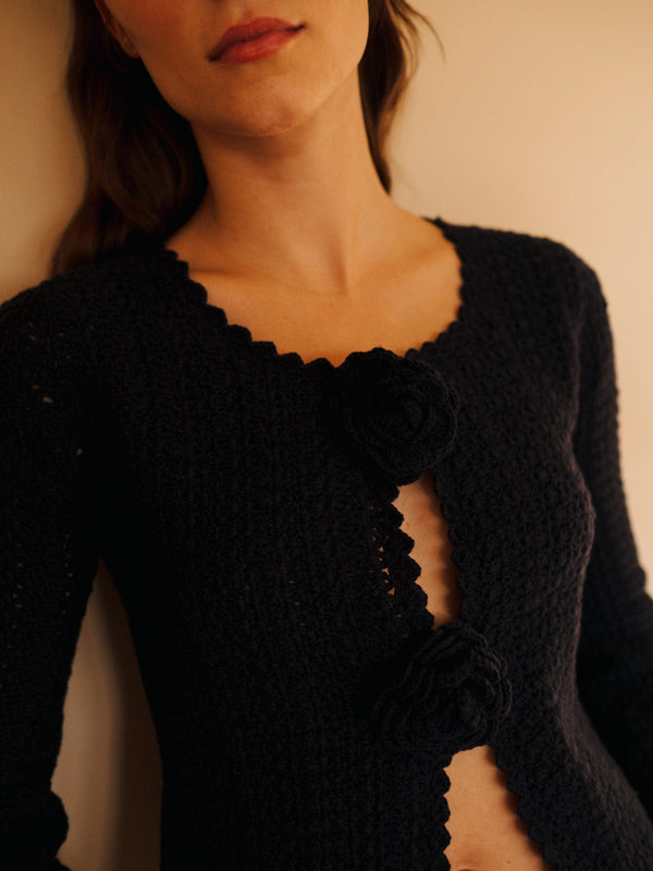 Rosita Cardigan in Navy — view 11