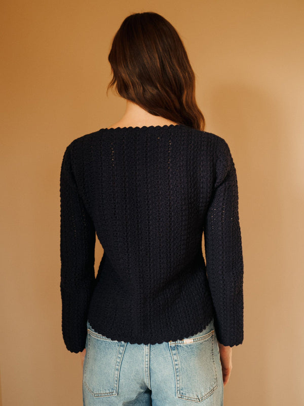 Rosita Cardigan in Navy — view 10