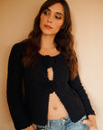MILLE Clothing Rosita Cardigan in Navy