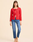 MILLE Clothing Rosita Cardigan in Scarlet