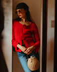 MILLE Clothing Rosita Cardigan in Scarlet