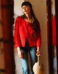 MILLE Clothing Rosita Cardigan in Scarlet