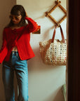 MILLE Clothing Rosita Cardigan in Scarlet