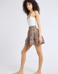 MILLE Clothing Rowan Skirt in Cocoa Floral