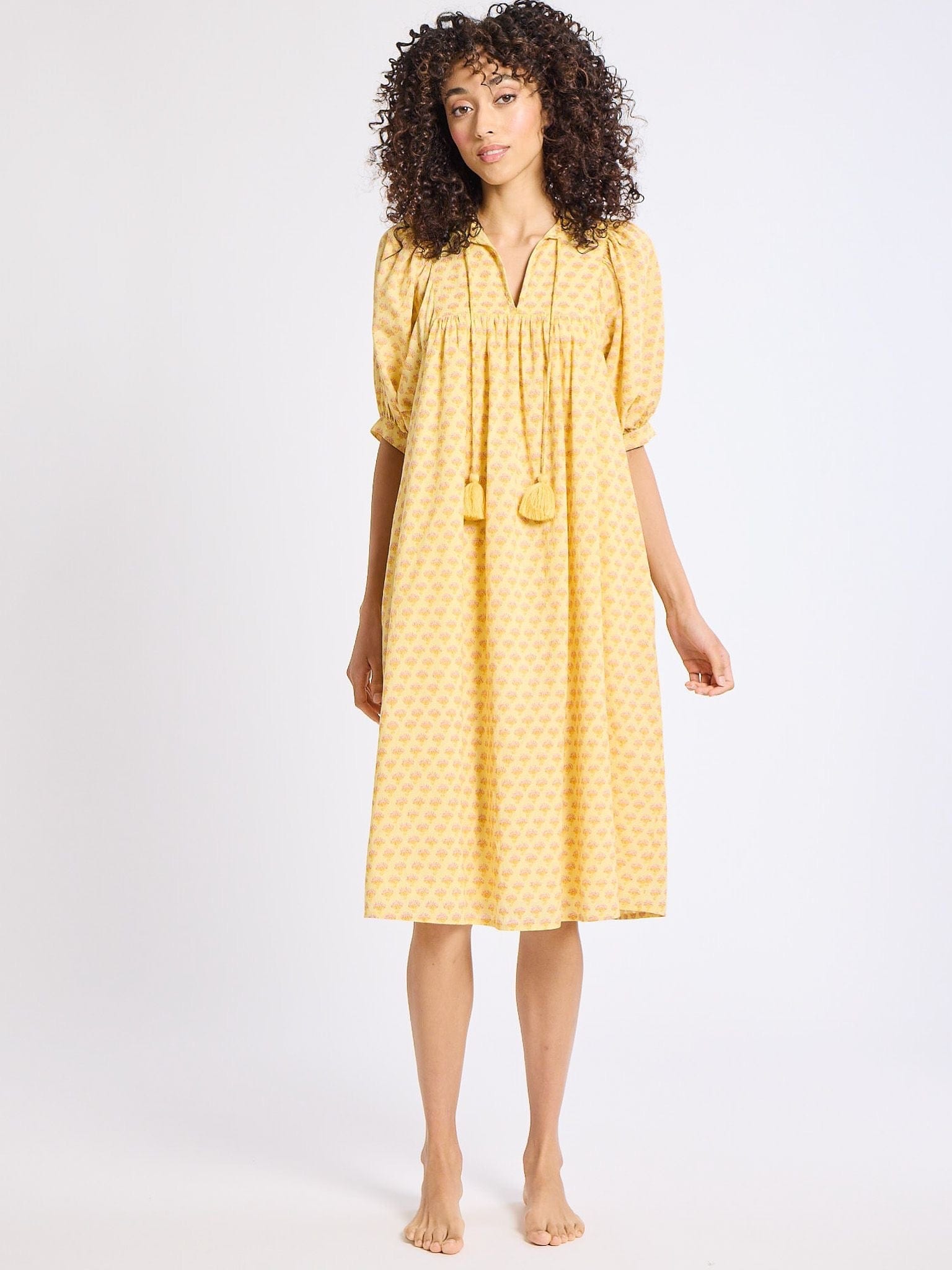 MILLE Clothing Saffron Dress in Buttercup
