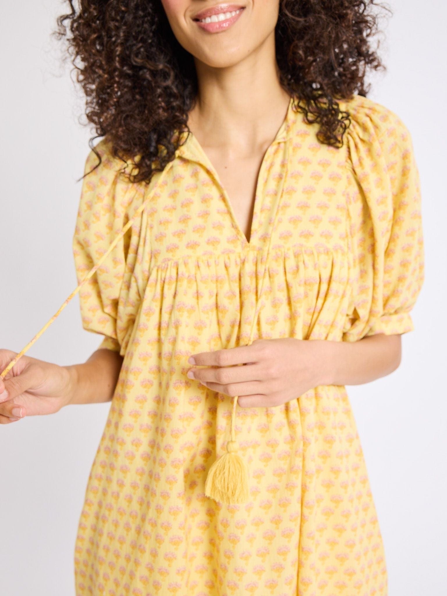 MILLE Clothing Saffron Dress in Buttercup