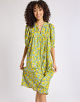 MILLE Clothing Saffron Dress in Lemons