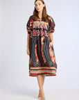 MILLE Clothing Saffron Dress in Maar Print