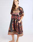 MILLE Clothing Saffron Dress in Maar Print
