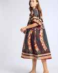 MILLE Clothing Saffron Dress in Maar Print