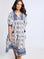 MILLE Clothing Saffron Dress in Navy Floral