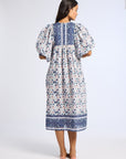 MILLE Clothing Saffron Dress in Navy Floral