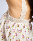 MILLE Clothing Sasha Top in Rose Block Print